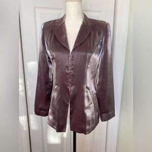 Y2K Gantos Iridescent Pop Clueless Hilary Duff Style Purple Jacket